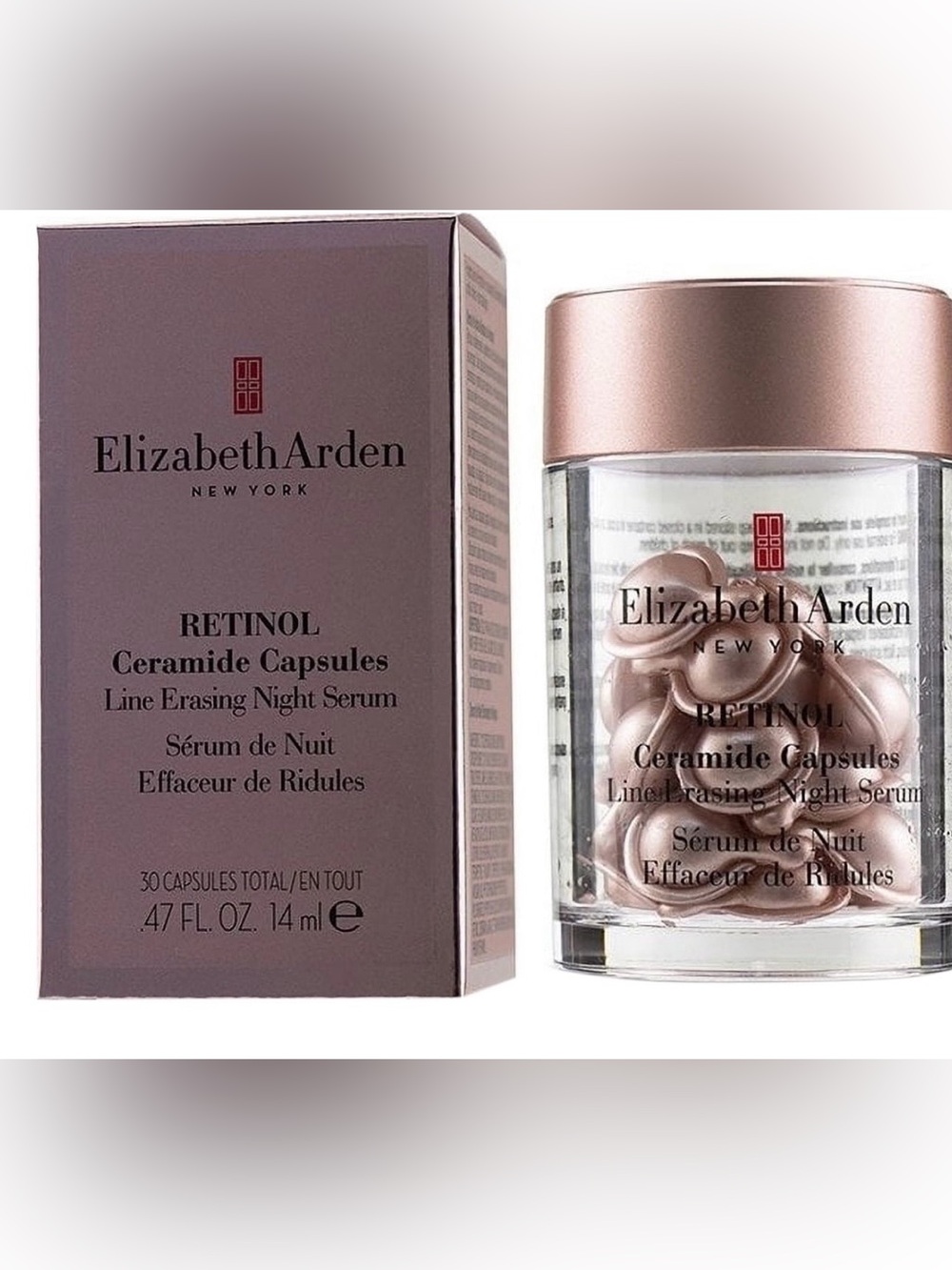 Elizabeth Arden Retinol Ceramide Night Capsules Serum - 30 count BNIB